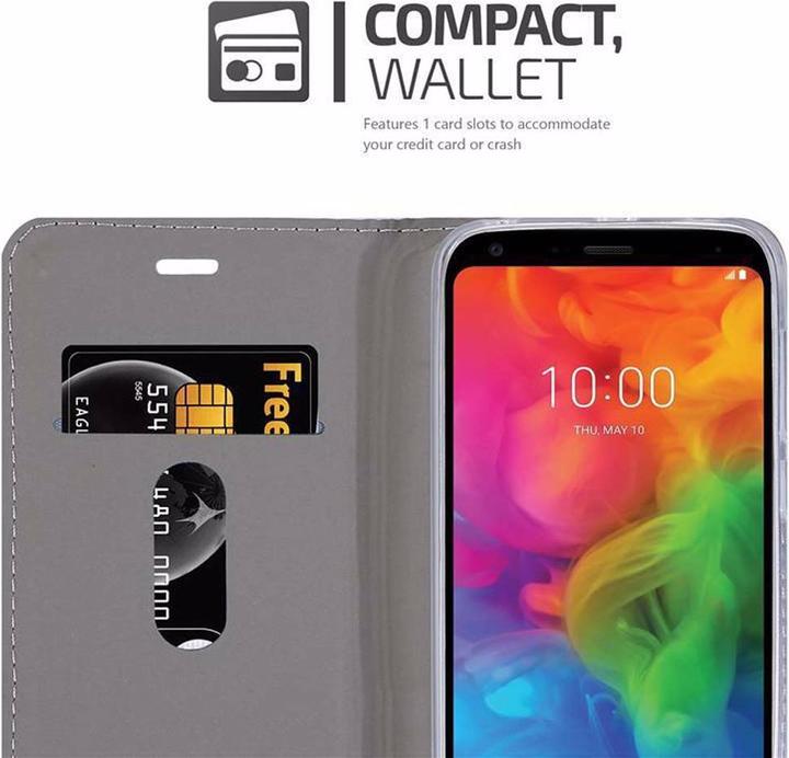 Produktbild Cadorabo Book Jeans Optik Cover (LG Q7a)