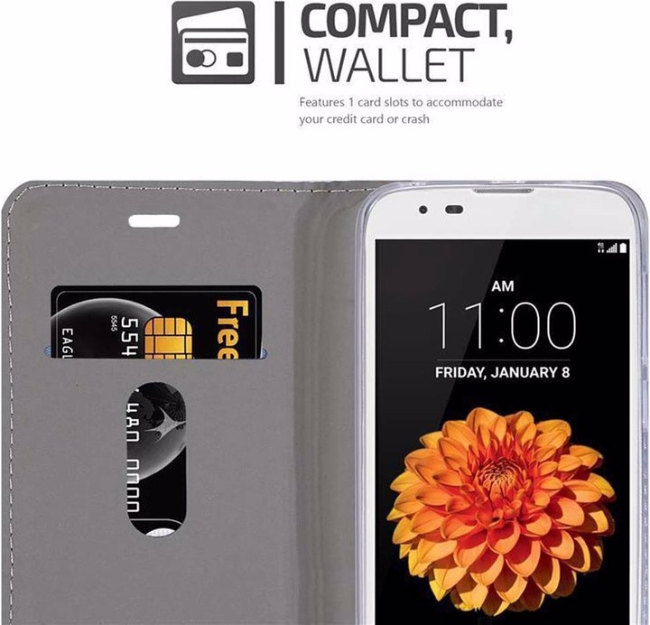 Image du produit Cadorabo Couverture look jeans Book (LG K7)