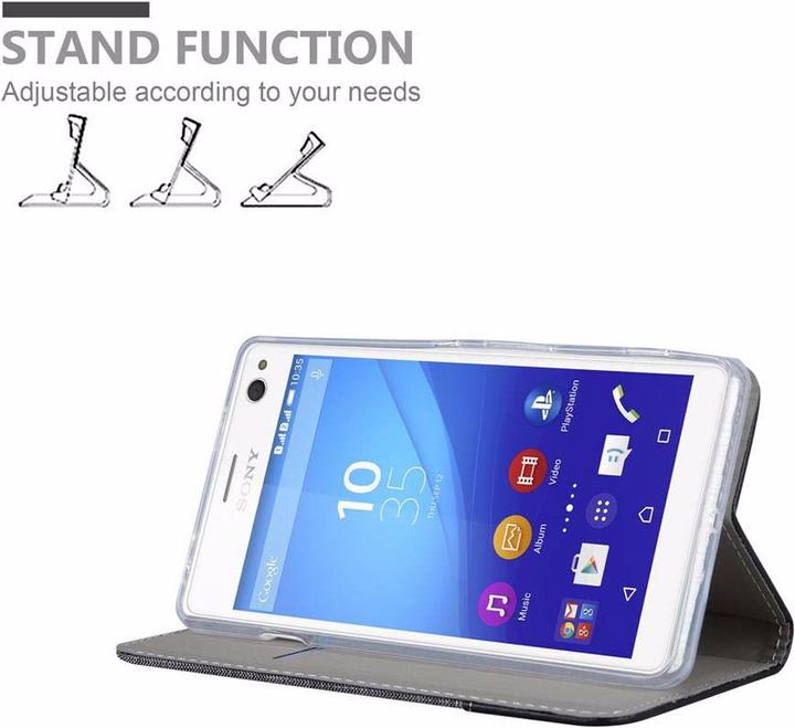 Actual product image Cadorabo Book Jeans Optics Cover (Sony Xperia C4)