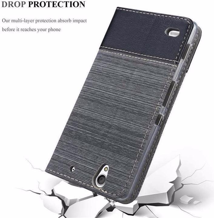 Actual product image Cadorabo Book Jeans Optics Cover (Sony Xperia C4)