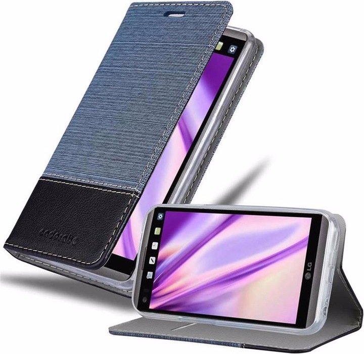Produktbild Cadorabo Book Jeans Optik Cover (LG V20)