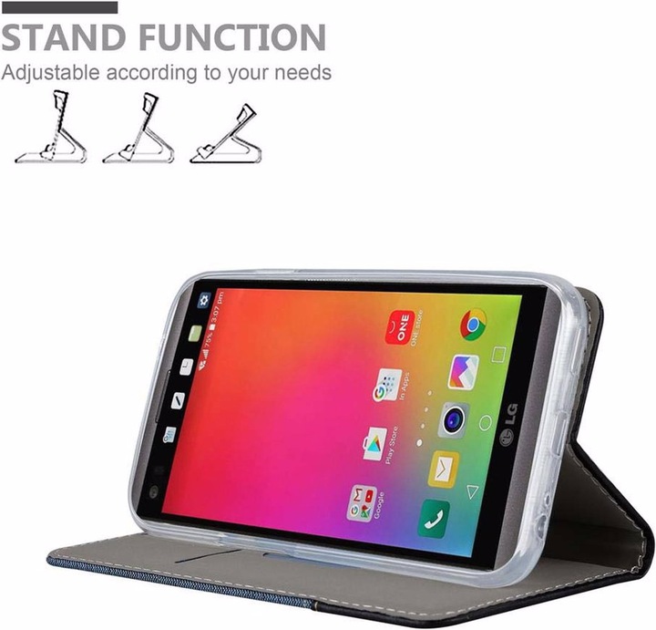 Produktbild Cadorabo Book Jeans Optik Cover (LG V20)