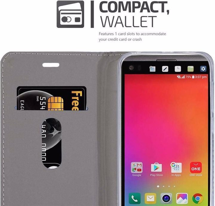 Produktbild Cadorabo Book Jeans Optik Cover (LG V20)
