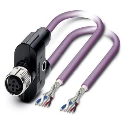 Phoenix Contact 1436136 - 5 m - Schwarz, Elektronikkabel + Stecker, Violett