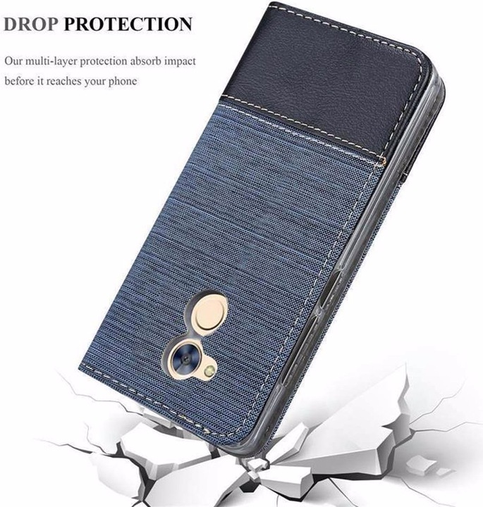 Produktbild Cadorabo Book Jeans Optik Cover (Honor 6A)