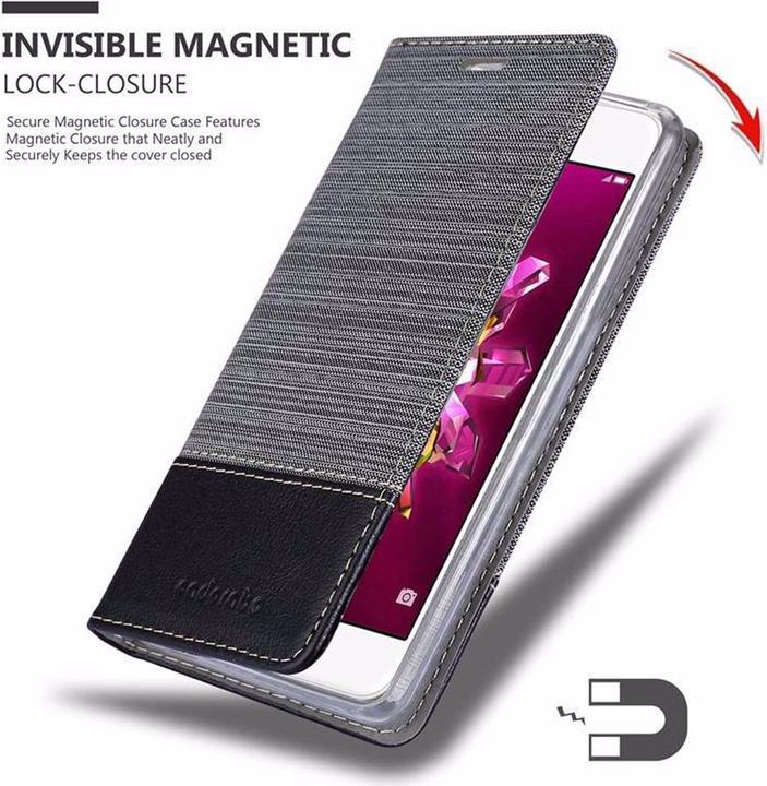 Produktbild Cadorabo Book Jeans Optik Cover (Huawei Enjoy 7)