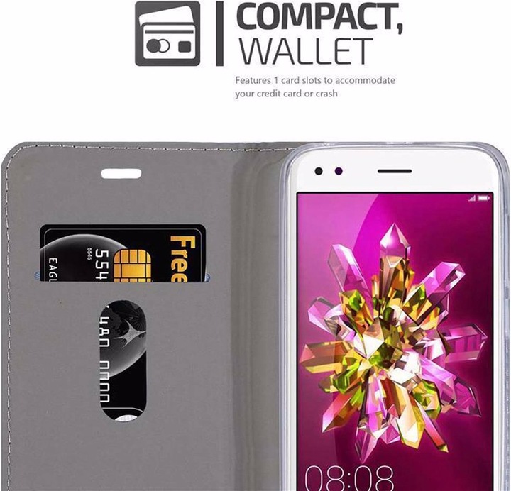 Produktbild Cadorabo Book Jeans Optik Cover (Huawei Enjoy 7)
