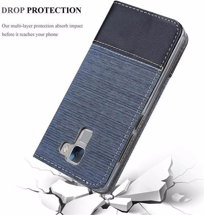 Actual product image Cadorabo Book Jeans Optics Cover (Honor 7)