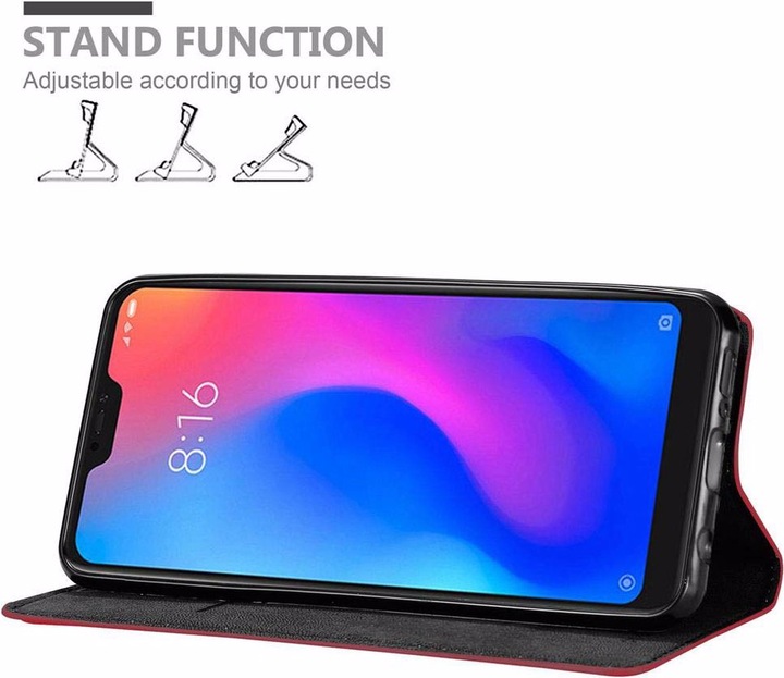 Actual product image Cadorabo Book Invisible Magnet Cover (Mi A2 lite, Xiaomi Redmi 6 Pro)