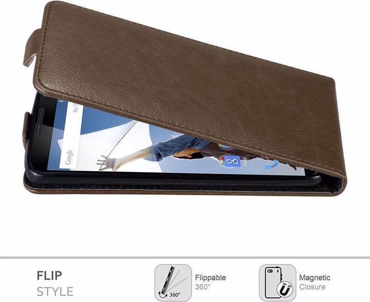 Actual product image Cadorabo Flip like Invisible Cover (Google Nexus 6)