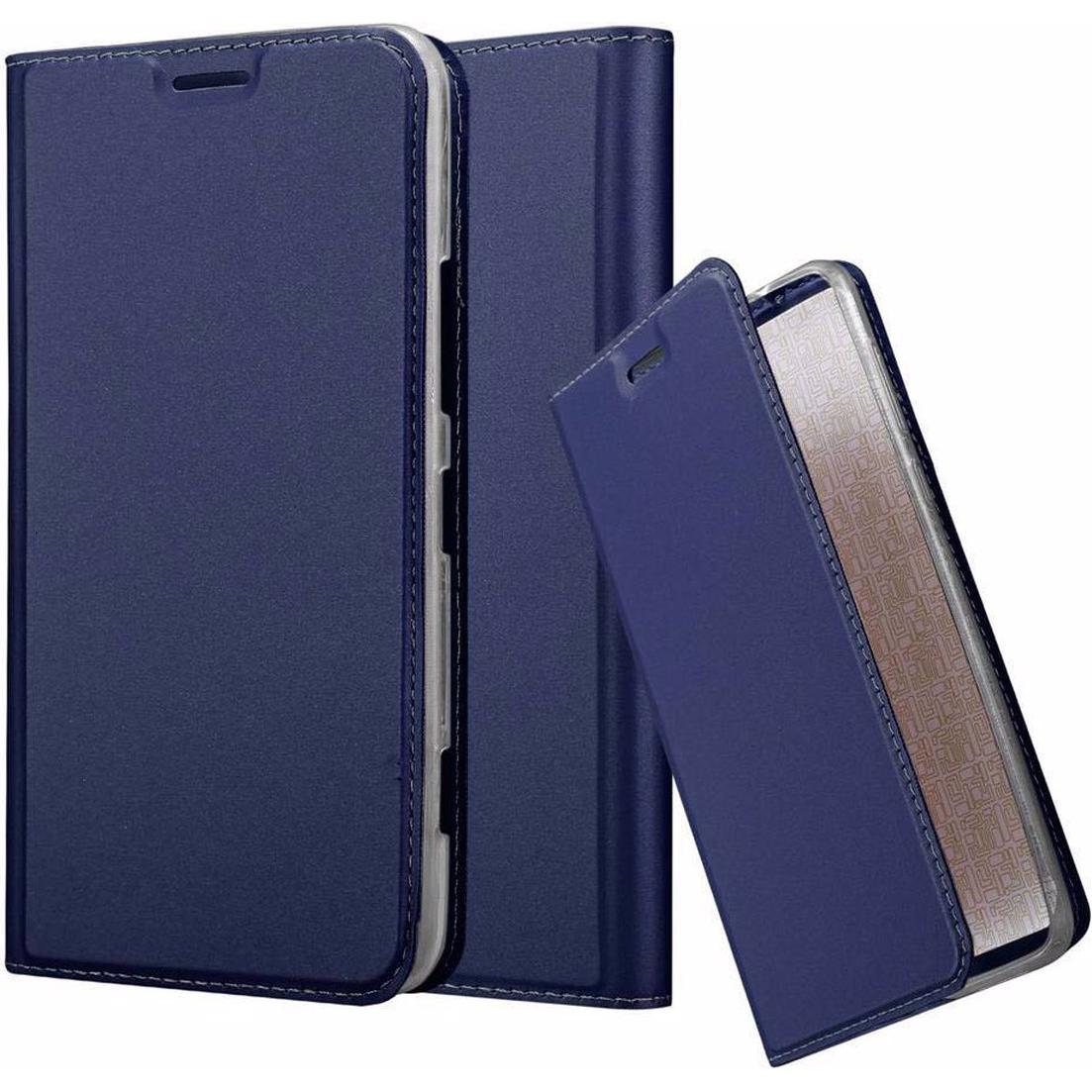 Cadorabo Book Classy Style Cover (Nokia Lumia 1320), Smartphone Hülle, Blau