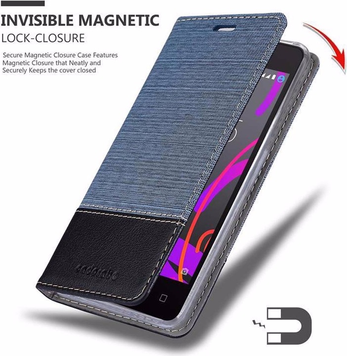 Produktbild Cadorabo Book Jeans Optik Cover (BQ Aquaris M5)