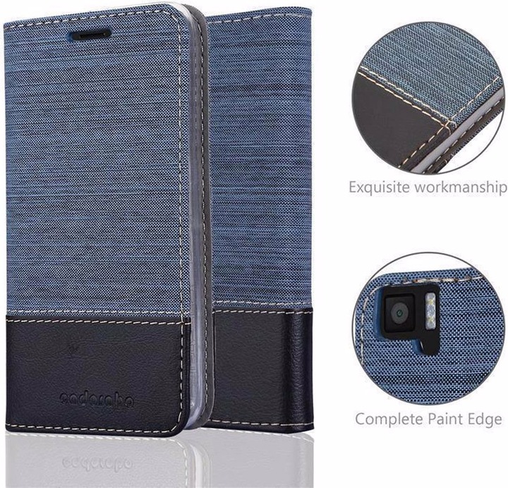Produktbild Cadorabo Book Jeans Optik Cover (BQ Aquaris M5)