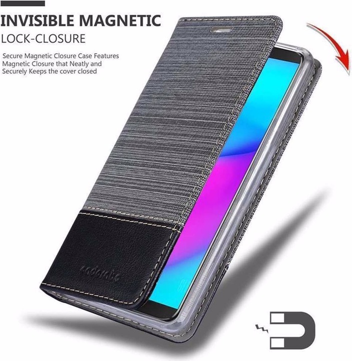 Produktbild Cadorabo Book Jeans Optik Cover (Samsung Galaxy J3)