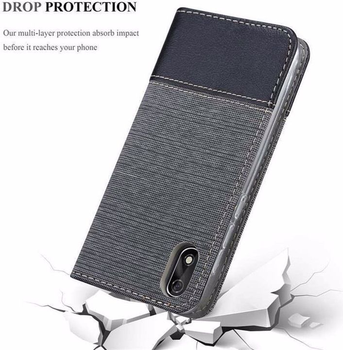 Produktbild Cadorabo Book Jeans Optik Cover (Samsung Galaxy J3)