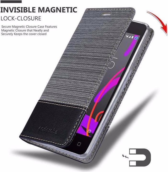 Produktbild Cadorabo Book Jeans Optik Cover (BQ Aquaris M5)