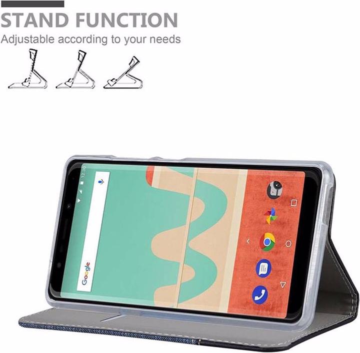 Actual product image Cadorabo Book Jeans Optics Cover (Wiko View Go)