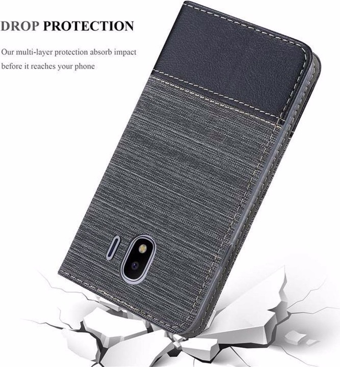 Produktbild Cadorabo Book Jeans Optik Cover (Samsung Galaxy J4 (2018))