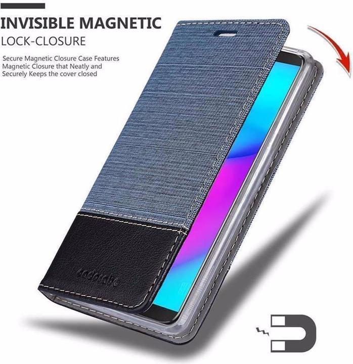 Produktbild Cadorabo Book Jeans Optik Cover (Samsung Galaxy J3)
