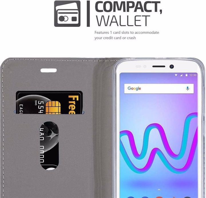 Produktbild Cadorabo Book Jeans Optik Cover (Wiko Jerry 3)