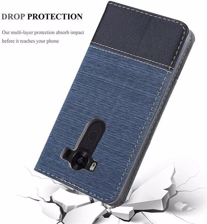 Produktbild Cadorabo Book Jeans Optik Cover (LG V10)
