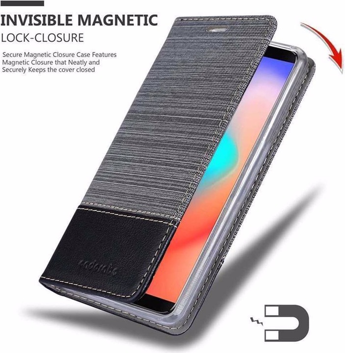 Produktbild Cadorabo Book Jeans Optik Cover (Samsung Galaxy J3 Pro)