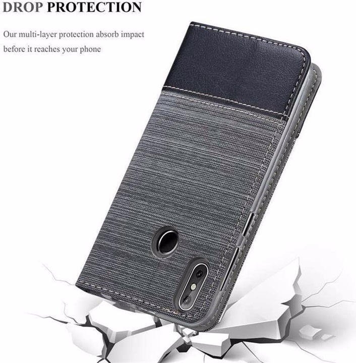Produktbild Cadorabo Book Jeans Optik Cover (Samsung Galaxy J3 Pro)