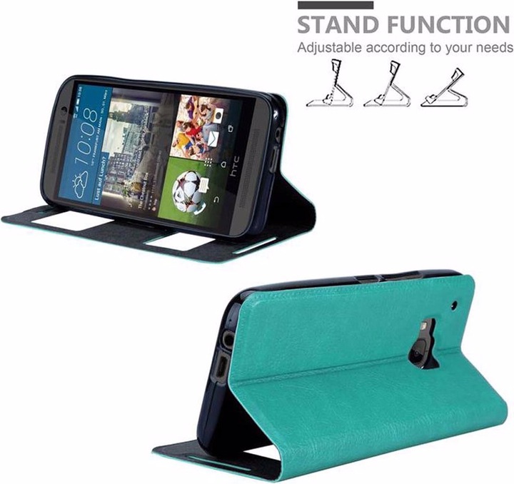 Produktbild Cadorabo Book mit View Doppelfenster Cover (HTC One M9)