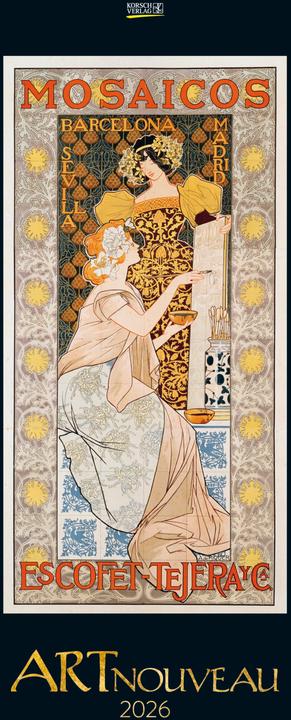 Produktbild Art Nouveau 2026 (28.5 x 69 cm)