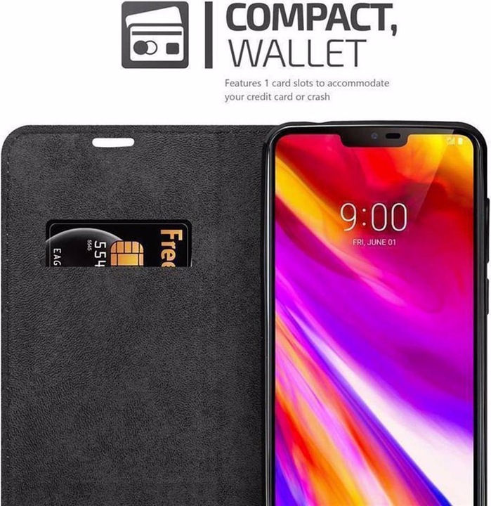 Actual product image Cadorabo Book Invisible Magnet Cover (G7 ThinQ)