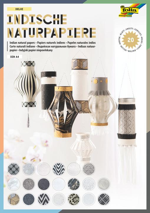 Image du produit Folia Bloc à motifs India Delhi (170 g/m², 20x)