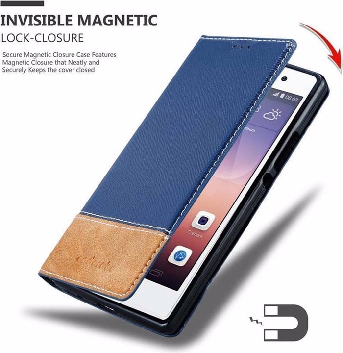 Actual product image Cadorabo Book X Wallet Cover (Huawei Ascend P7)