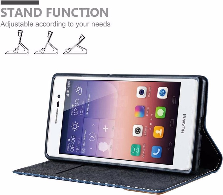 Actual product image Cadorabo Book X Wallet Cover (Huawei Ascend P7)