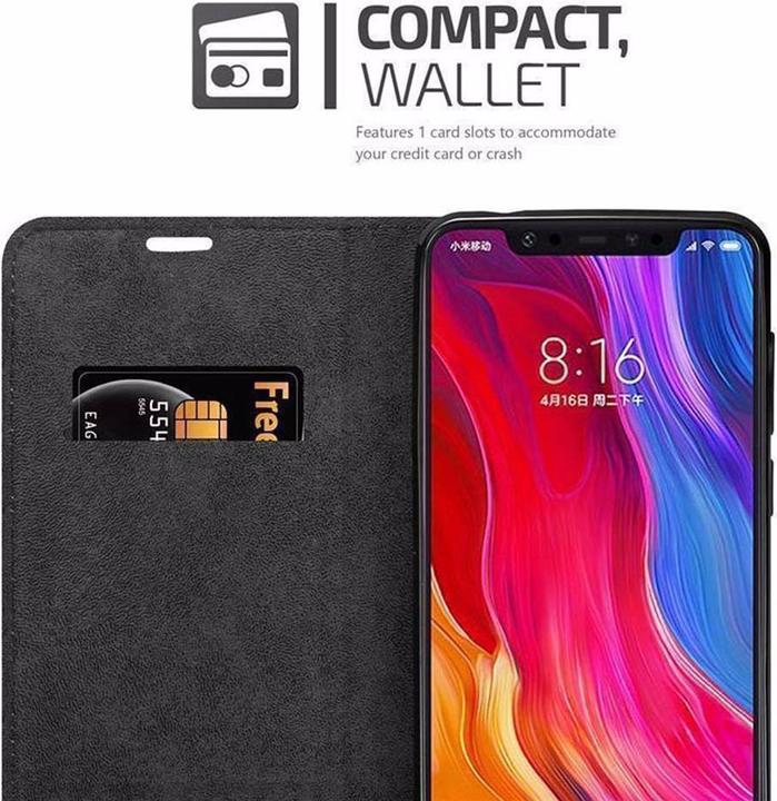 Actual product image Cadorabo Book Invisible Magnet Cover (Mi 8)