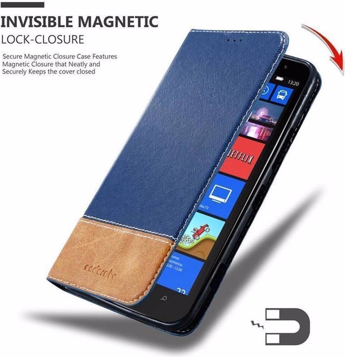 Actual product image Cadorabo Book X Wallet Cover (Nokia Lumia 1320)