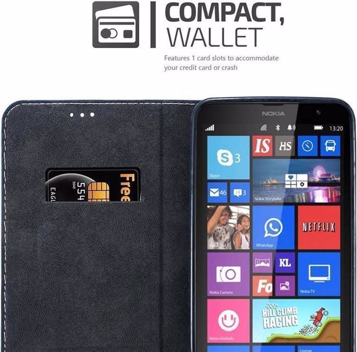 Actual product image Cadorabo Book X Wallet Cover (Nokia Lumia 1320)