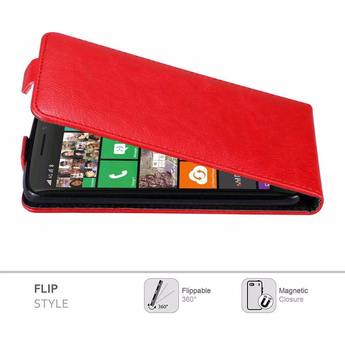 Thumbnail - Cadorabo Flip wie Invisible Cover (Nokia Lumia 930), Smartphone Hülle, Rot