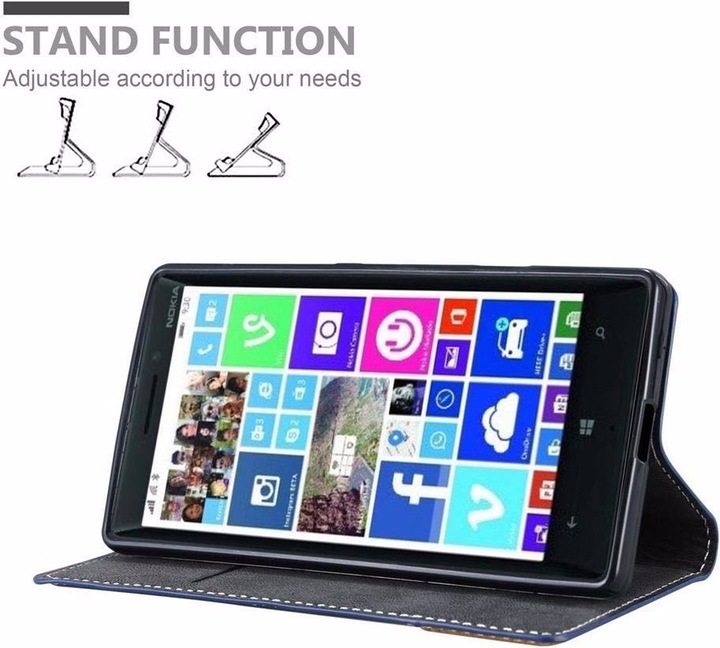 Actual product image Cadorabo Book X Wallet Cover (Nokia Lumia 930)