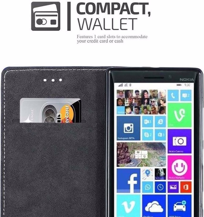 Actual product image Cadorabo Book X Wallet Cover (Nokia Lumia 930)