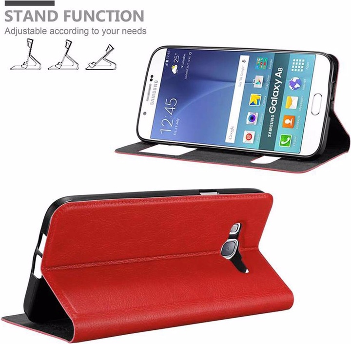 Actual product image Cadorabo Book with View double window cover (Samsung Galaxy A8 (2018))