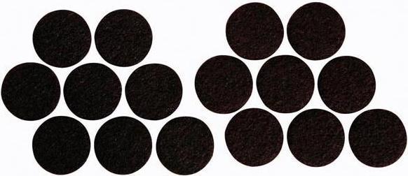 Perel FELT GUIDE - ROUND 25 mm - 16 pcs. (Felt gliders, 16 Piece)