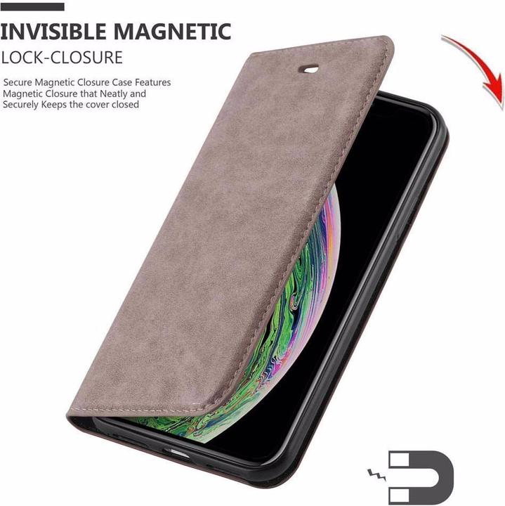 Actual product image Cadorabo Book Invisible Magnet Cover (Apple iPhone XS Max)
