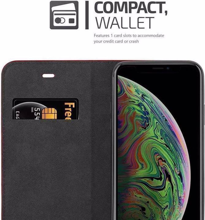 Actual product image Cadorabo Book Invisible Magnet Cover (Apple iPhone XS Max)