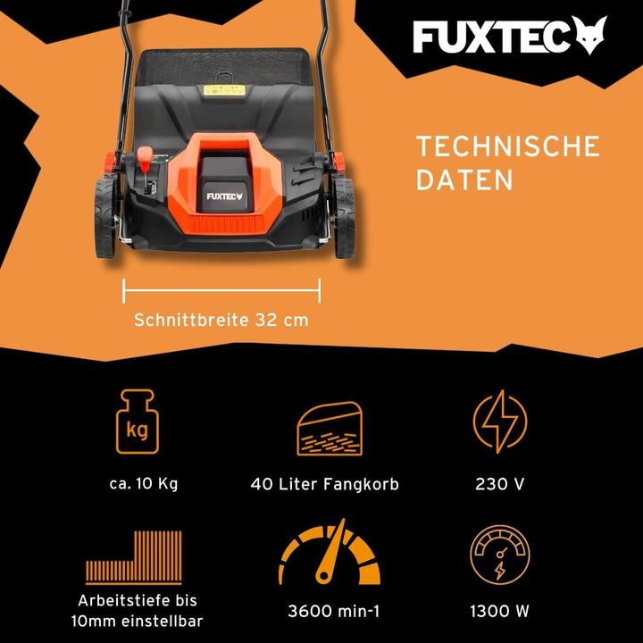 Immagine prodotto Fuxtec Elektro-Vertikutierer FX-EV320ECO