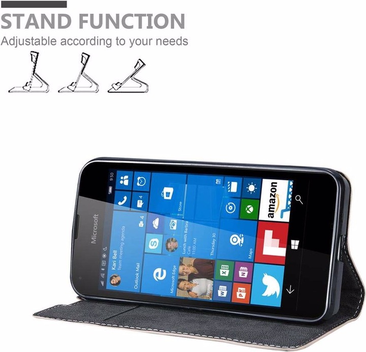 Actual product image Cadorabo Book X Wallet Cover (Microsoft Lumia 550)