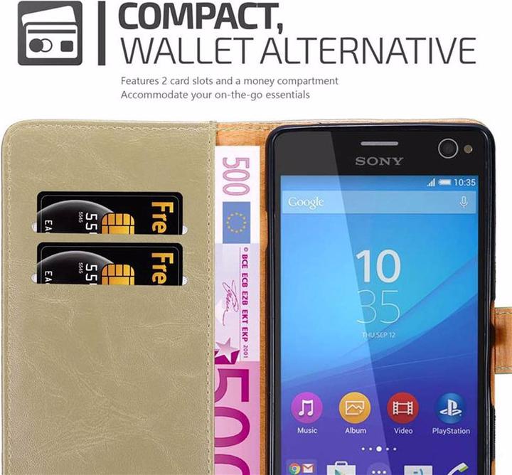 Actual product image Cadorabo Book Luxury Cover (Sony Xperia C4)