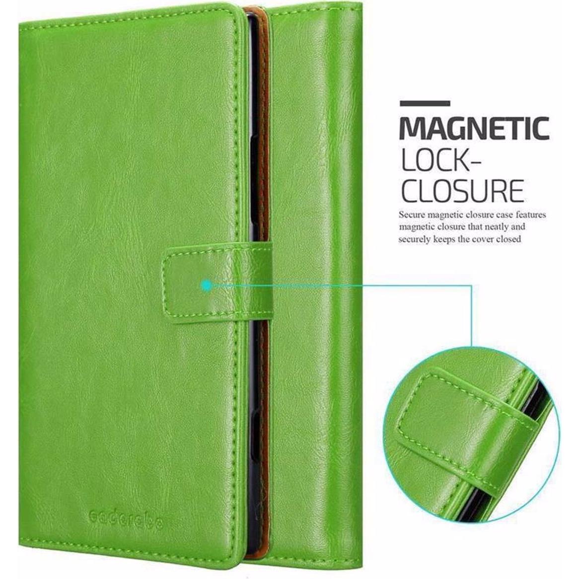 Thumbnail - Cadorabo Book Luxury Cover (Nokia Lumia 1520), Smartphone Hülle, Grün