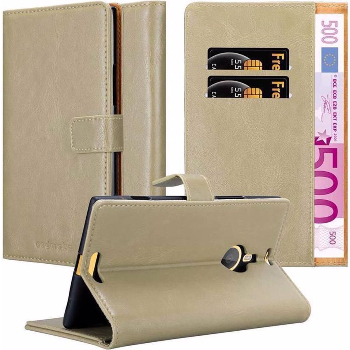 Cadorabo Book Luxury Cover (Nokia Lumia 1520), Smartphone Hülle, Braun