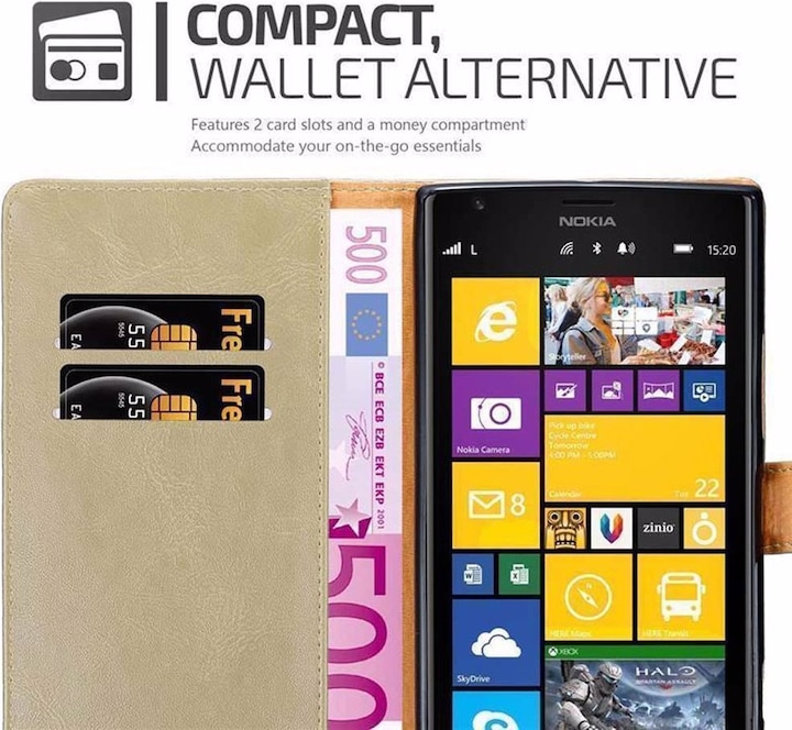 Actual product image Cadorabo Book Luxury Cover (Nokia Lumia 1520)
