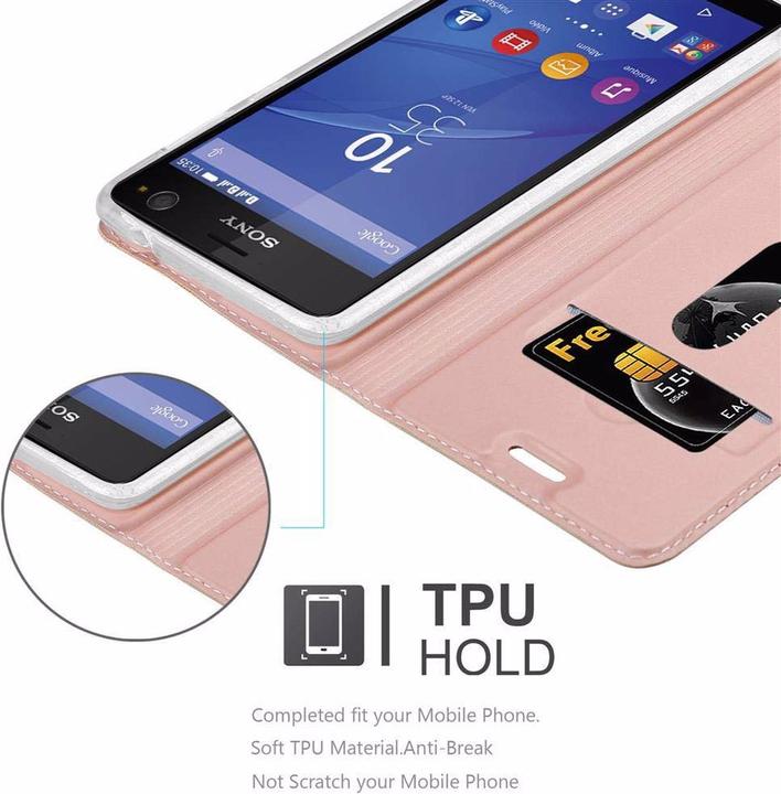 Actual product image Cadorabo Book Classy Style Cover (Sony Xperia C4)